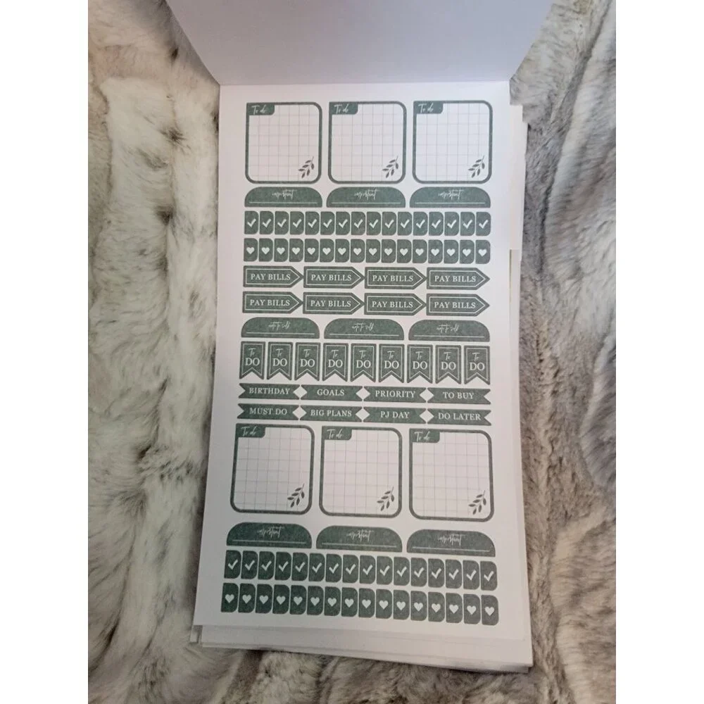 Sticker Book With 6 Sheets For Organization‎ & Planning - 8.5